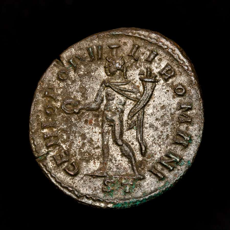 Diocletian Silvered Follis GENIO POPVLI ROMANI Genius 