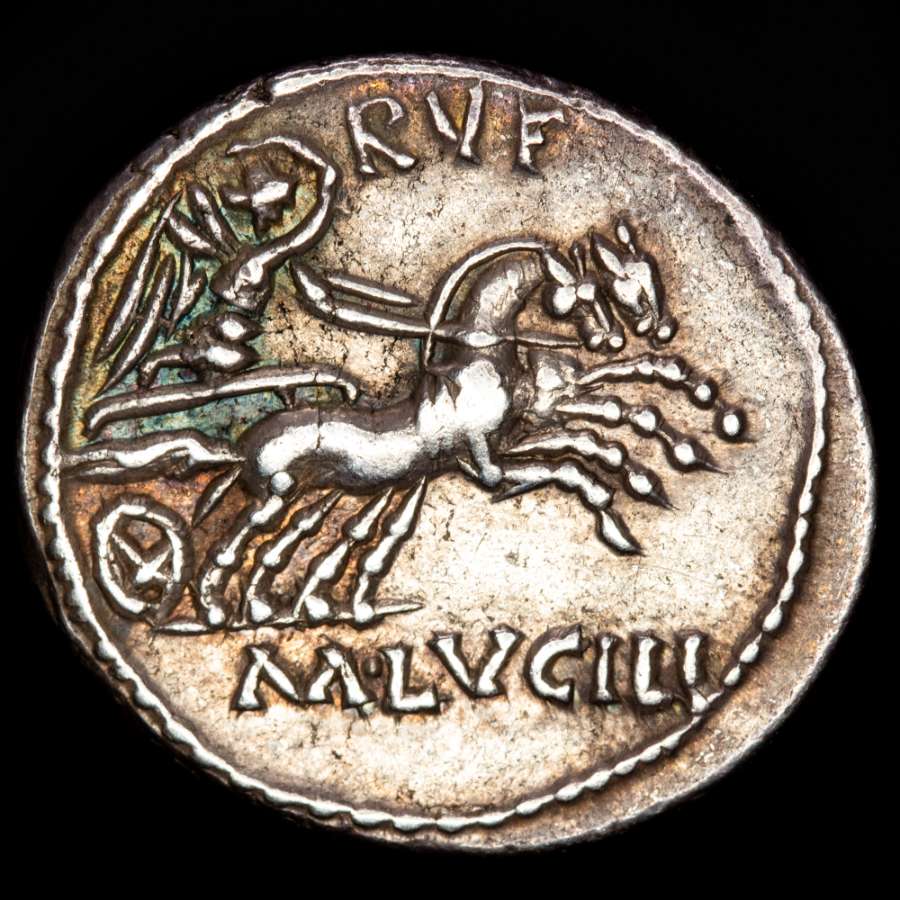 Roma República - M. Lucilius Rufus Denario RVF / M LVCILI Victoria ...
