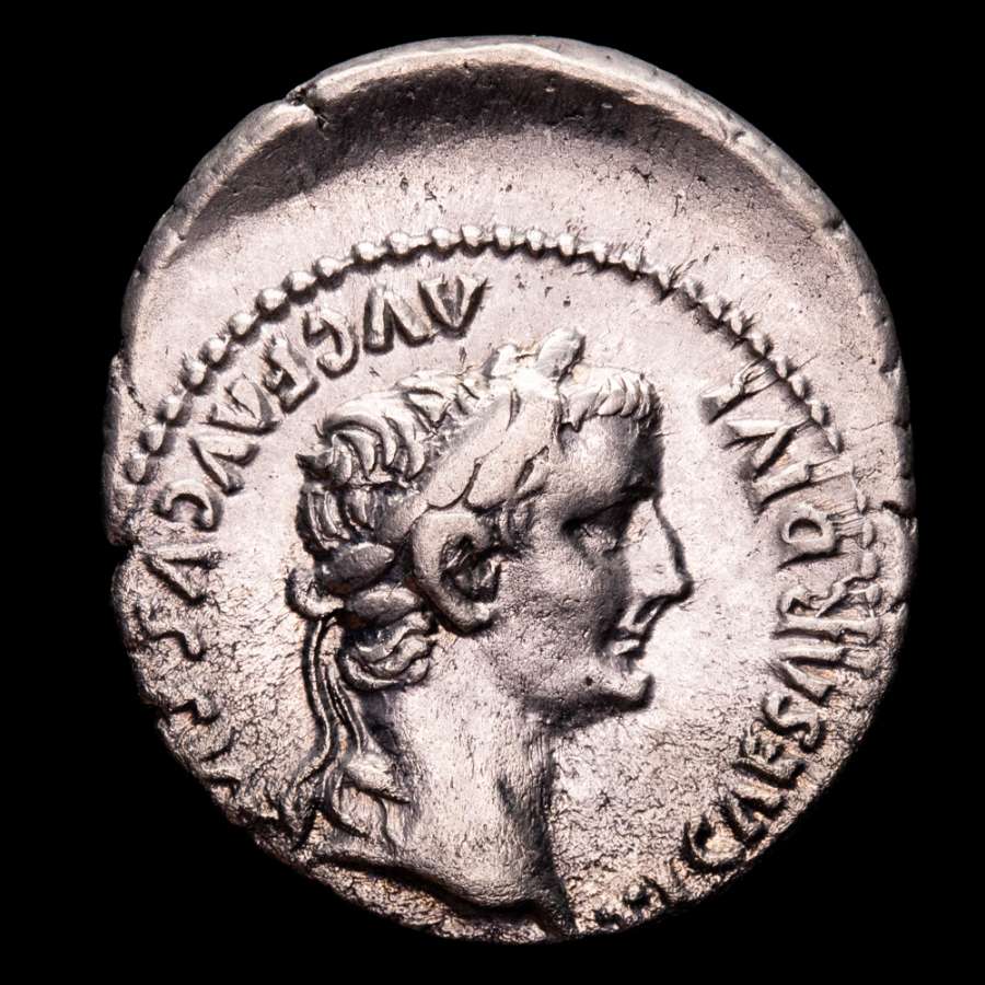 Tiberio, denario del tributo. Lugdunum 14-37 dC PONTIF MAXIM | Lucernae ...