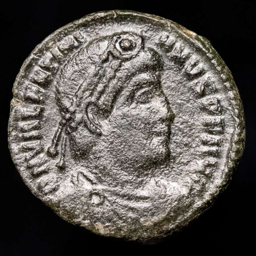 Valentiniano I Bronze follis Siscia GLORIA ROMANORVM M - P / BSISC ...