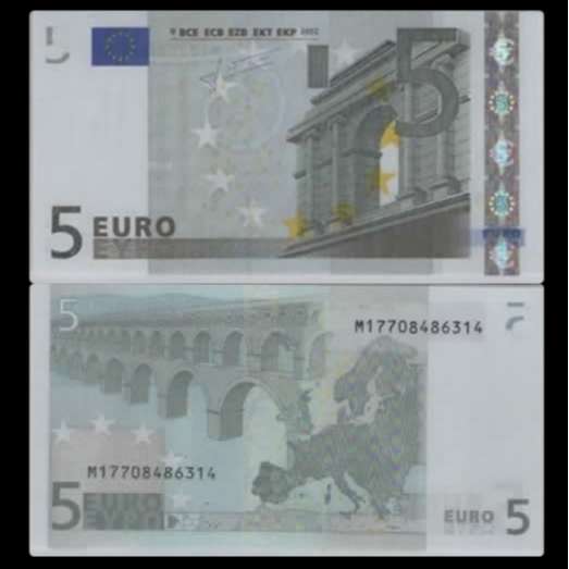 Billete Union Europea 5 Euros 2002 - 66 Gem Uncirculated